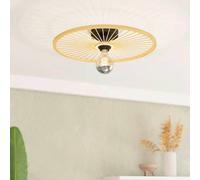 EGLO Leominster plafón pantalla de madera redonda