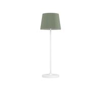 EGLO Leonero Lámpara de mesa inalámbrica con batería, color verde y blanco