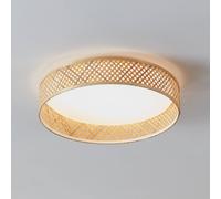 EGLO Luppineria plafón LED de malla de bambú Ø 38cm