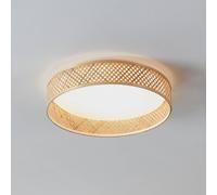 EGLO Luppineria plafón LED de malla de bambú Ø 38cm True
