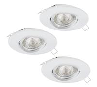 EGLO Luz empotrable, Blanco, Ø 108 mm, 3er Set