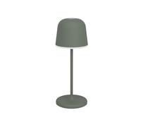 Eglo Mannera-S Lámpara de mesa LED con batería, inalámbrica, para exteriores, regulable, con estaca, aluminio, acero en verde, IP54