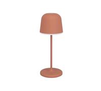 Eglo Mannera-S Lámpara de mesa LED con batería, inalámbrica, para exteriores, regulable, con estaca, aluminio, acero en rojo, IP54