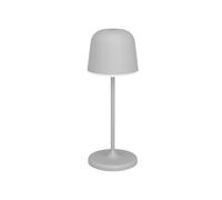 Eglo Mannera-S Lámpara de mesa LED con batería, inalámbrica, para exteriores, regulable, con estaca, aluminio, acero en gris, IP54