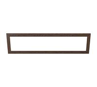 EGLO marco decorativo de madera, accesorio para el panel LED Salobrena 120 x 30 cm, marco rectangular de madera en marrón oscuro