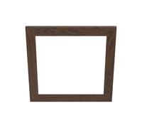 Eglo marco decorativo de madera, accesorio para el panel LED Salobrena 45 x 45 cm, marco de madera cuadrado en marrón oscuro