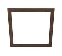 Eglo marco decorativo de madera, accesorio para el panel LED Salobrena 60 x 60 cm, marco de madera cuadrado en marrón oscuro