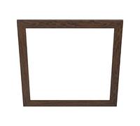 Eglo marco decorativo de madera, accesorio para el panel LED Salobrena 60 x 60 cm, marco de madera cuadrado en marrón oscuro