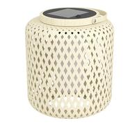 EGLO Farol LED solar Marliano, madera clara, madera