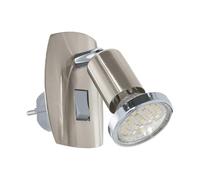 Eglo Mini Lámpara LED enchufable, con enchufe e interruptor, orientable