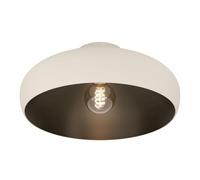 EGLO Mogano 2 plafón salón estilo nórdico Ø 40 cm lámpara techo | Lámpara salón metal arena y bronce, casquillo E27, diseño moderno y elegante