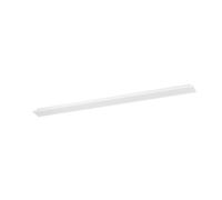 EGLO Moradillo Panel LED, luz de techo plana, panel de techo, metal | y plástico en blanco, blanco cálido, blanco neutro, blanco frío, 15 x 120 cm