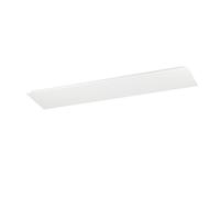 Eglo Moradillo-R Plafón LED, plano con control remoto, panel de techo | de metal en color blanco y plástico, regulable, con luz blanca cálida y fría y unas medidas de 30 × 120 cm