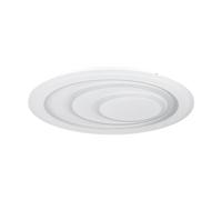 Eglo Palagiano 1 Lámpara led de techo redonda, iluminación de techo de metal y plástico en blanco, lámpara en blanco neutro, diámetro de 48 cm