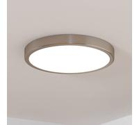 EGLO Panel LED de superficie Fueva 5 IP20 830 níquel Ø28,5cm True