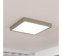 EGLO Panel LED de superficie Fueva 5 IP20 830 níquel 28,5x28,5cm True