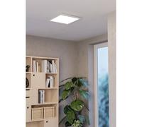 Eglo Panel LED connect.z Moradillo-Z 40x40 cm ZigBee, luz de techo mate, control app y voz Alexa, blanco cálido-frío, RGB, regulable, lámpara techo blanca