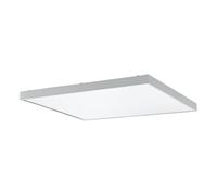 Eglo Piglionasso Lámpara cuadrada de techo, lámpara de cocina, lámpara de oficina, color blanco neutro, largo x ancho 59,5 cm