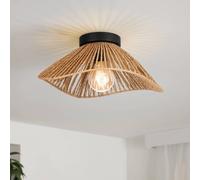 EGLO Plafón Lavister, negro/natural, papel