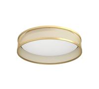 EGLO Plafón LED Luppineria malla de acero, latón