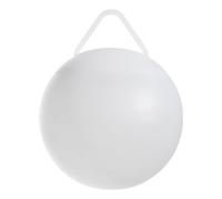 Eglo Poggiobello Bola LED redonda para jardín con mando a distancia, regulable, con estaca y colgante, plástico blanco, cambio de color RGB, IP44, diámetro de 20 cm
