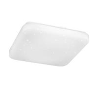 Eglo Pogliola Lámpara de techo LED, con efecto de vidrio e interruptor DIP