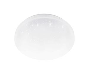 EGLO Pogliola Lámpara de techo LED, con efecto de vidrio e interruptor DIP