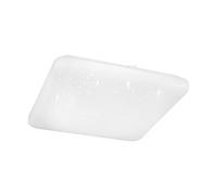 EGLO Pogliola Lámpara de techo LED, con efecto de vidrio e interruptor DIP, para cocina, fabricada en metal y plástico de color blanco, blanca cálida, neutra y fría y unas medidas de 43 × cm
