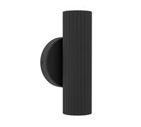 Eglo Portillo Lámpara de pared, para interior, iluminación de salón con foco orientado hacia arriba y abajo, fabricada en metal de color negro y con casquillo GU10