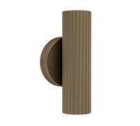 Eglo Portillo Lámpara de pared, para interior, iluminación de salón con foco orientado hacia arriba y abajo, fabricada en metal de color bronce y con casquillo GU10