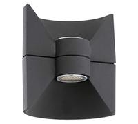 Eglo REDONDO Aplique de pared para exterior Antracita LED 2,5 W - Iluminación al aire libre (Aplique de pared para exterior, Antracita, Aluminio, IP44, Entrada, Cochera, Jardín, Patio, 2 bombilla(s))