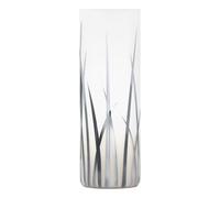 EGLO Rivato Lámpara de mesa de 1 foco, elegante lámpara de mesilla de noche de cristal con decoración, lámpara de salón cromada, blanca, lámpara con interruptor, casquillo E27