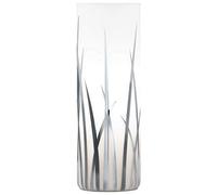 EGLO Rivato Lámpara de mesa de 1 foco, elegante lámpara de mesilla de noche de cristal con decoración, lámpara de salón cromada, blanca, lámpara con interruptor, casquillo E27