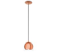 EGLO Lámpara colgante Rocamar 1 luz en cobre