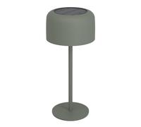 Eglo Roccanova Lámpara solar de mesa para exteriores, regulable en 3 niveles, para balcón y jardín, acero en verde, blanco cálido, IP44
