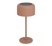 Eglo Roccanova Lámpara solar de mesa para exteriores, regulable en 3 niveles, para balcón y jardín, acero en rojo, blanco cálido, IP44