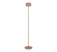 Eglo Roccanova Lámpara solar de pie, con batería, para interior y exterior, lámpara de salón, regulable en 3 niveles, de acero rojo, blanco cálido, IP44