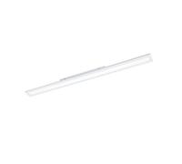 Eglo Salobrena 1 lámpara de techo, panel LED de aluminio y plástico, luminaria en blanco, iluminación de en blanco neutro, luz de cocina 120 x 10 cm