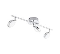 Eglo Salto iluminación de Techo Cromo LED 5,4 W, Lámpara, Cromo, Salón, Alrededor, Cepillado, Rectangular, De plástico, Acero Inoxidable