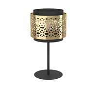 EGLO Sandbach Lámpara para mesa y mesita de noche, adecuada para colocar en el salón y el dormitorio, fabricada en metal y latón, con un diseño elegante y portalámparas E27