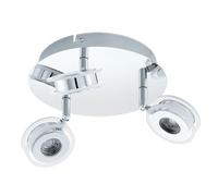 Eglo Sarolo Lámpara, Integrado, 9.9 watts, Cromo y Transparente