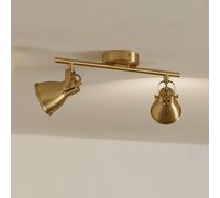 EGLO Seras downlight de techo, latón dorado cepillado, 2 luces