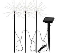 Eglo Set de 3 luces solares Z_Solar, faroles de jardín con pincho, lámparas solares para exterior, luces de jardín, acero inoxidable negro, luz cálida