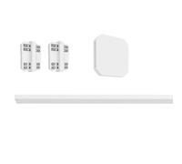 Eglo Set de ampliación para sistema de riel Track Plus, extensión de riel de techo, accesorio de prolongación, plástico blanco, largo 100 cm