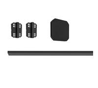 Eglo Set de ampliación para sistema de riel Track Plus, extensión de riel para techo, accesorio de prolongación, plástico negro, 100 cm de largo