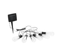 Eglo Solar cadena de luces exterior, LED con 6 bombillas, pincho solar, decoración jardín balcón, 2 m, luz blanca cálida