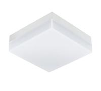 Eglo Sonella iluminación de techo White LED Lámpara (White, Cepillado, IP44, LED Blanco cálido)