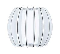 Eglo Stellato 2 iluminación de pared Apto para uso en interior Blanco E27, Lámpara, Cepillado, 1 bombilla, s, E27, IP20, Blanco