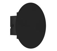 Eglo Talamello Lámpara de pared LED interior, rectangular, con iluminación indirecta, aplique de pared, para pasillo y salón, metal, en negro, color de luz blanco cálido, 15 cm de diámetro