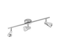 EGLO TIBERIO Spot - Lámpara de techo (3 focos, acero, 3 W, cromado)